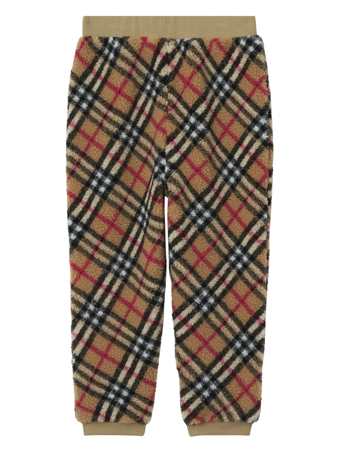 Брюки Vintage Check из искусственного меха Burberry, нейтральные — фото 2