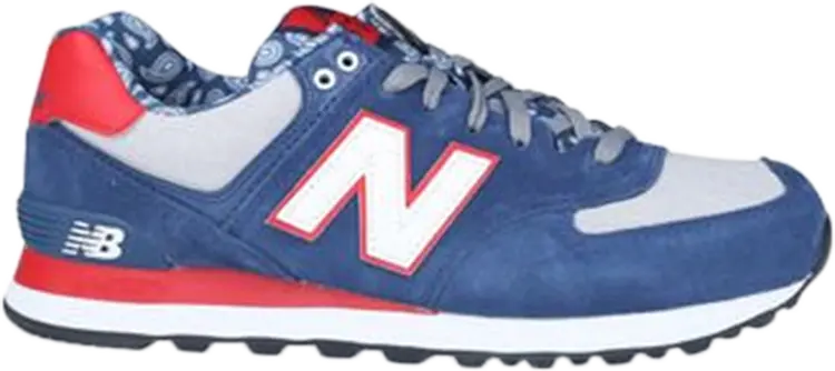 Кроссовки New Balance 574 'Blue Paisley', синий — фото 2