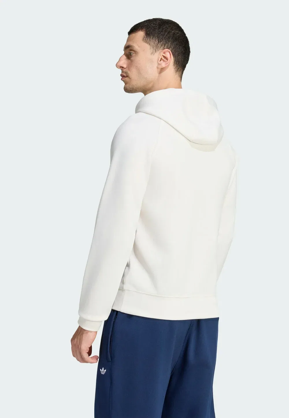 Худи Trefoil Essentials Spacer - худи Adidas Originals, Cloud White — фото 2