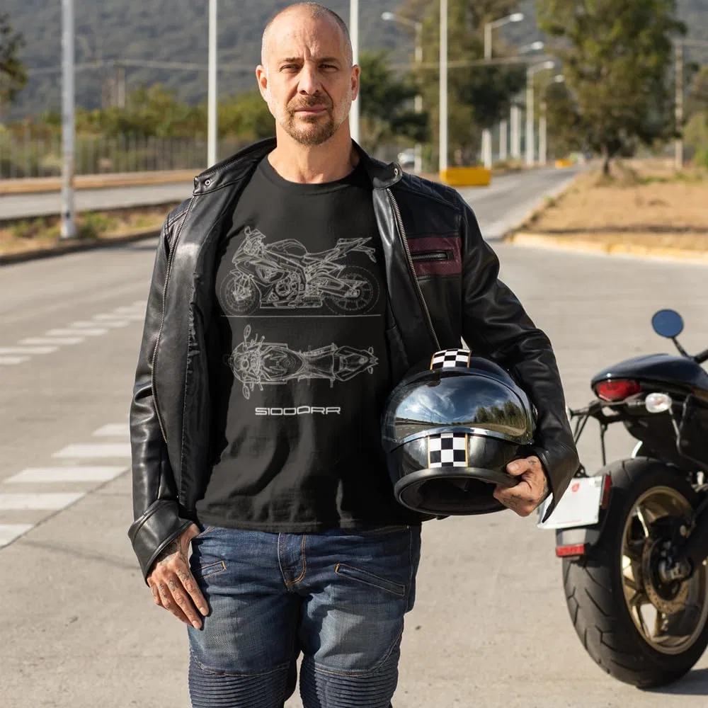 Мужская футболка с принтом S1000RR Short Sleeve Shirt, Black — фото 3