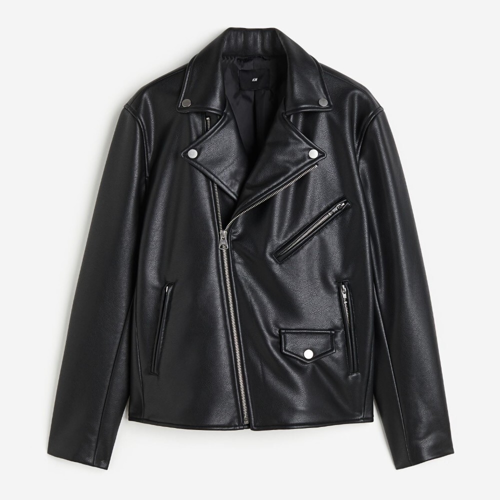 

Куртка H&M Regular Fit Biker, черный
