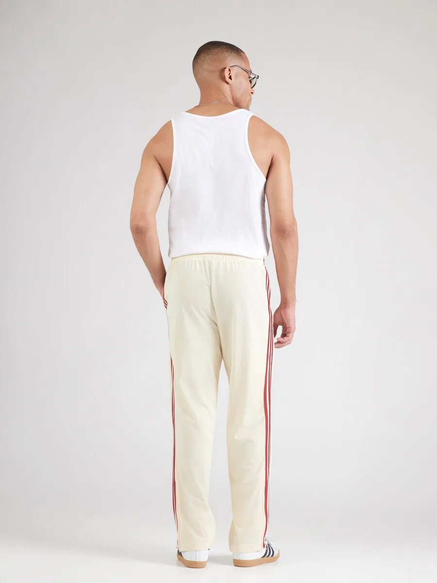 Брюки ADIDAS ORIGINALS Regular Pants 'Firebird' светло-бежевого цвета — фото 4