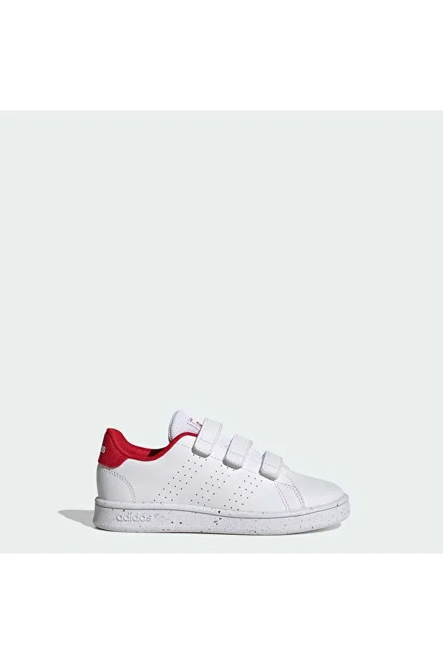 Детские кроссовки для девочек с принтом Advantage Lifestyle Court Hook-and-Loop Adidas, Cloud White / Cloud White / Be