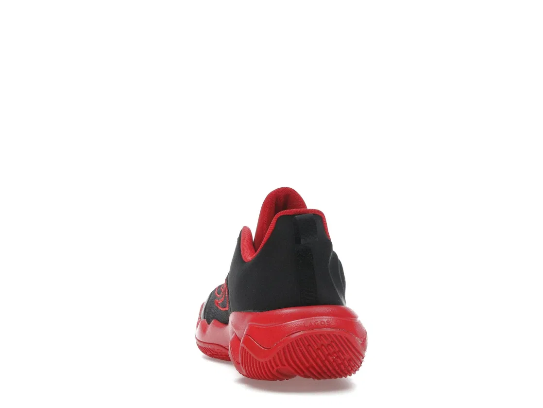 Детские кроссовки для активного спорта Nike Giannis Immortality 4 Nike, Black/University Red/Team Red — фото 4