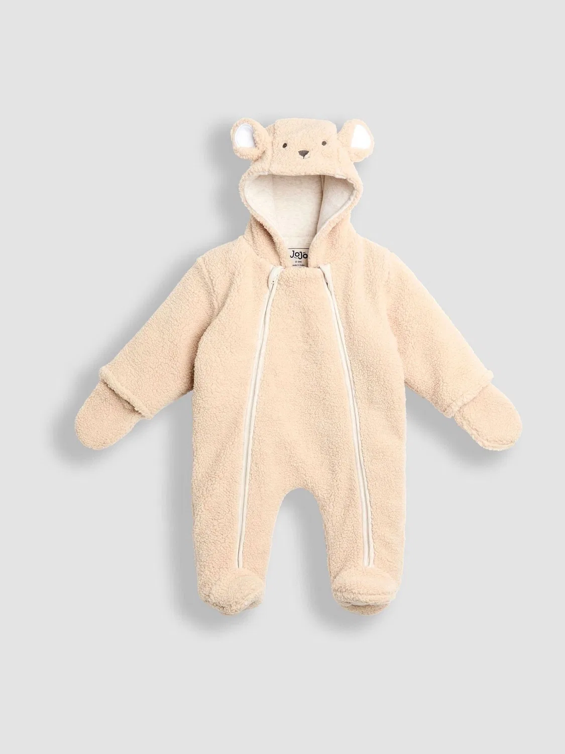 Комбинезон-конверт с капюшоном-мишкой Brown Bear Cosy Borg, JoJo Maman Bébé, коричневый