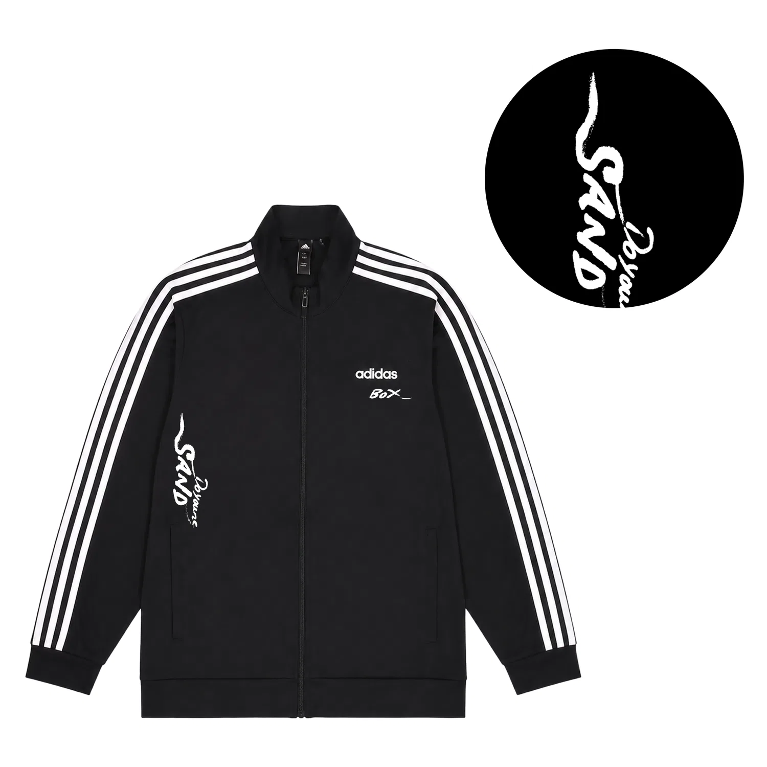 Женская куртка с воротником-стойкой Adidas Essentials, Black — фото 4