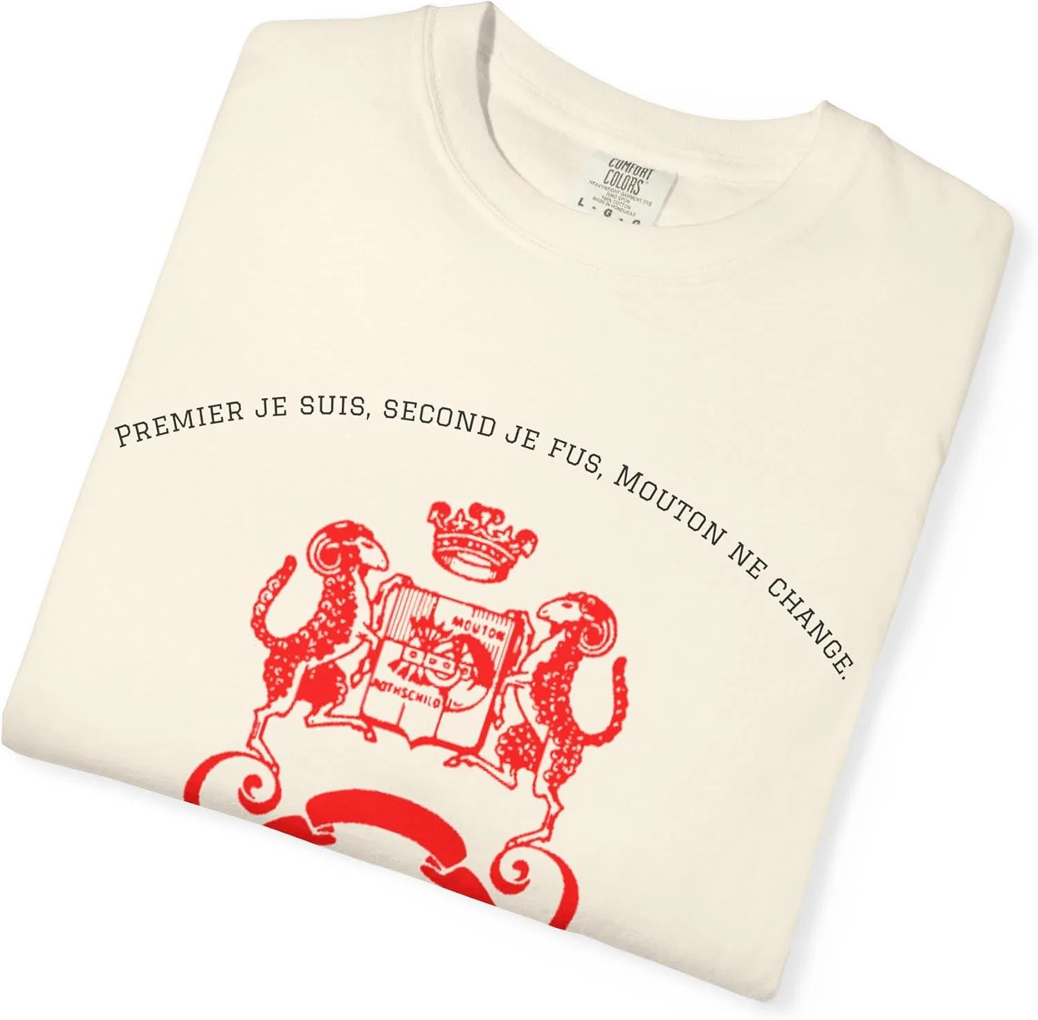 Футболка с принтом Château Mouton Rothschild Comfort Colors, Ivory — фото 4