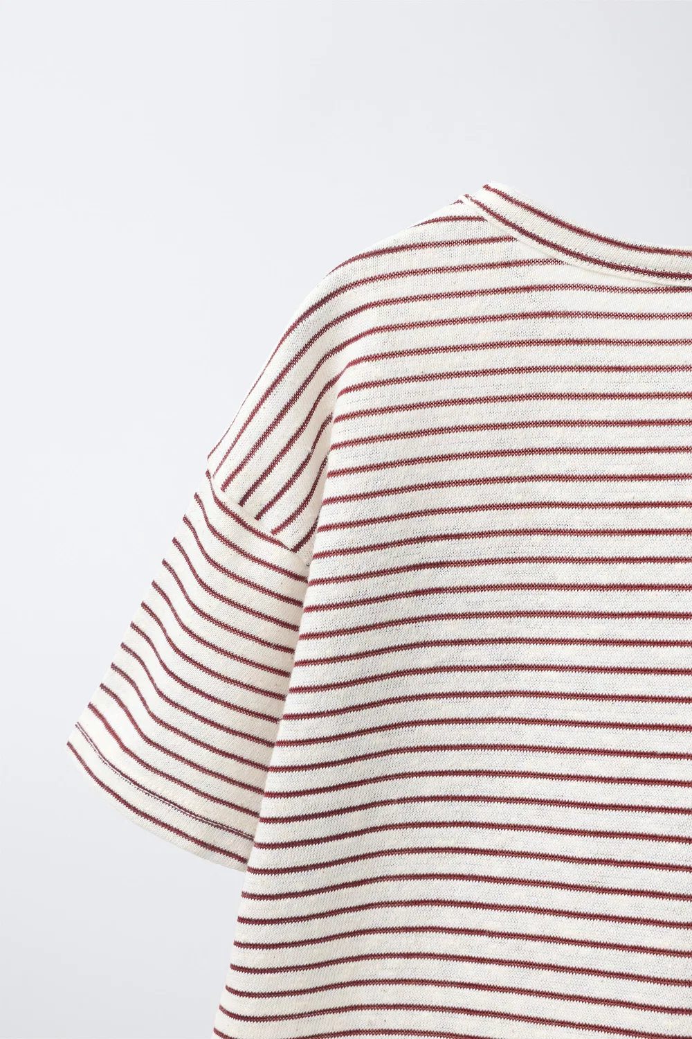 Футболка с вышитыми полосками Микки Маус Disney ZARA, Ecru — фото 4