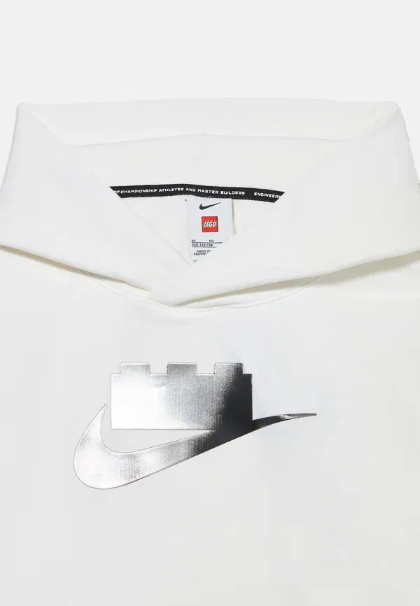 Худи с принтом Lego hoodie unisex, Nike Sportswear, White, Smoke Grey, белый/серый — фото 3