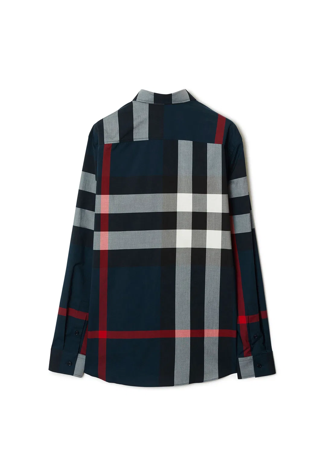 Рубашка Burberry Check Lacivert, синий — фото 2