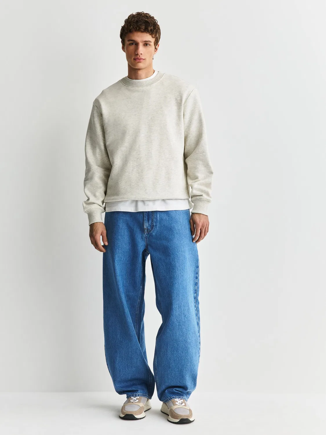 Джинсы Balloon Fit Mid Blue Next, синие