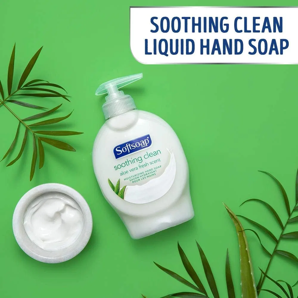 Жидкое мыло для рук с алоэ, Softsoap, 221.8 мл — фото 3