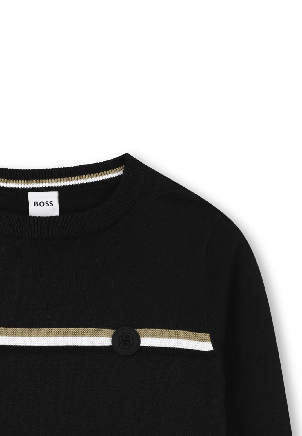 Пуловер для детей и подростков - джемпер Boss Kidswear, Black — фото 3