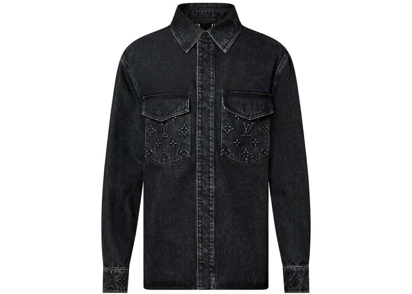 Мужская рубашка свободного кроя Overshirt Louis Vuitton, Black