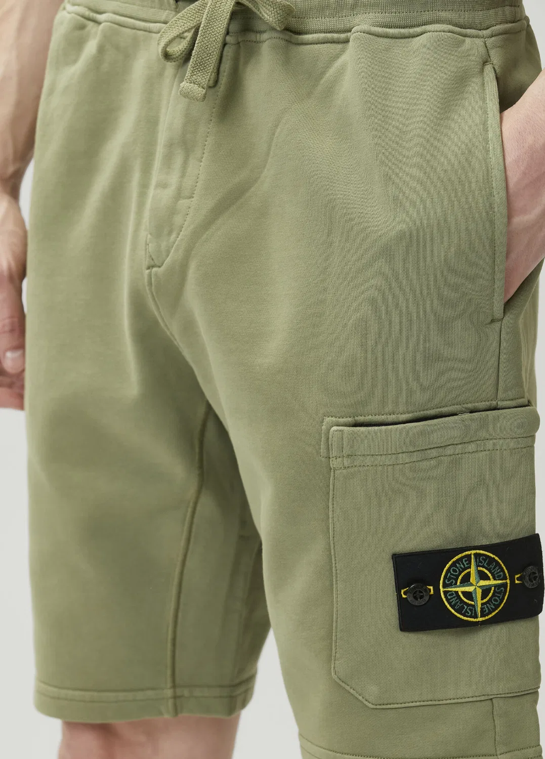 Шорты Stone Island, светло-зеленые — фото 4
