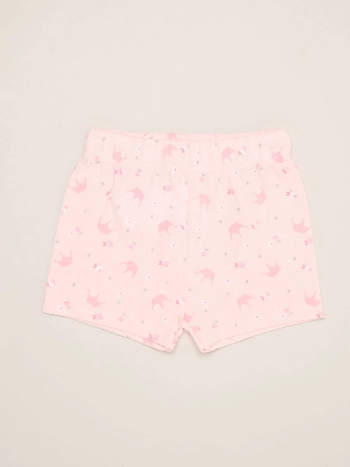 Комплект из футболки, шорт и игрушки, с динозаврами Rock-A-Bye Baby Boutique, розовый — фото 4