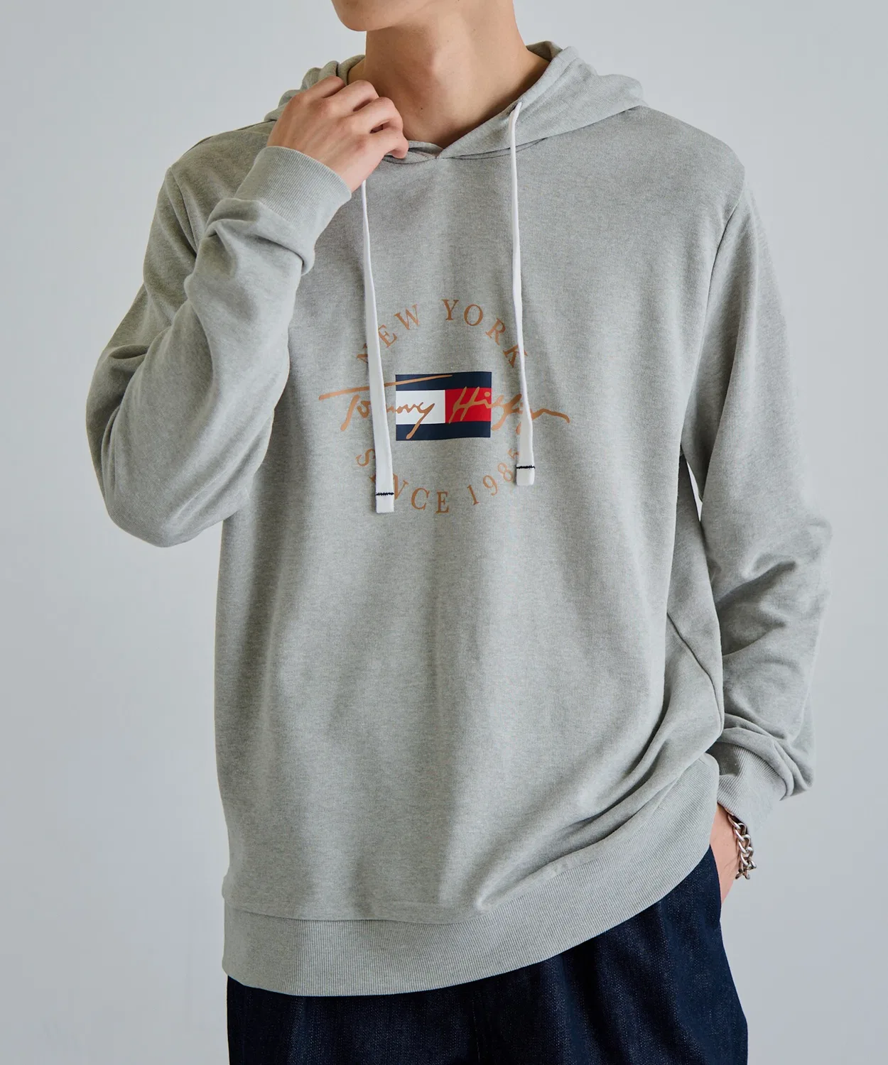 Мужская худи с длинным рукавомTOMMY HILFIGER, Navy — фото 3