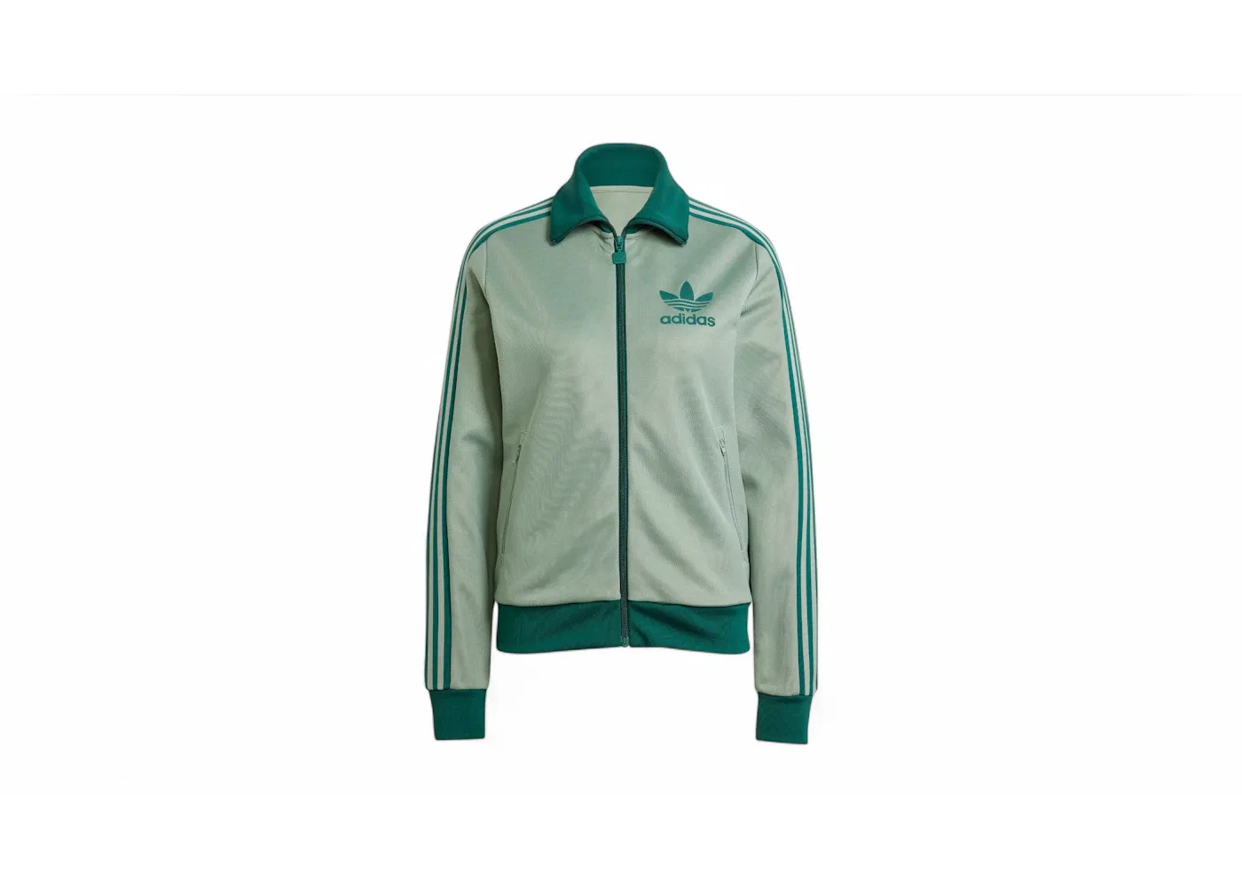 Женская ветровка Adidas Beckenbauer Track Top, Silver Green