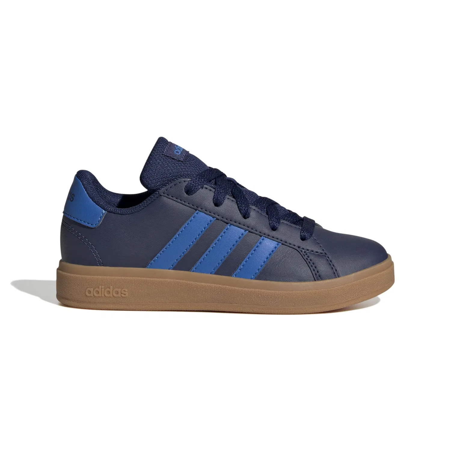 Детские кроссовки для мальчиков с цельной подошвой Grand Court Lifestyle Tennis Lace-up Adidas, Dark Blue Bright Royal Gum10 — фото 2