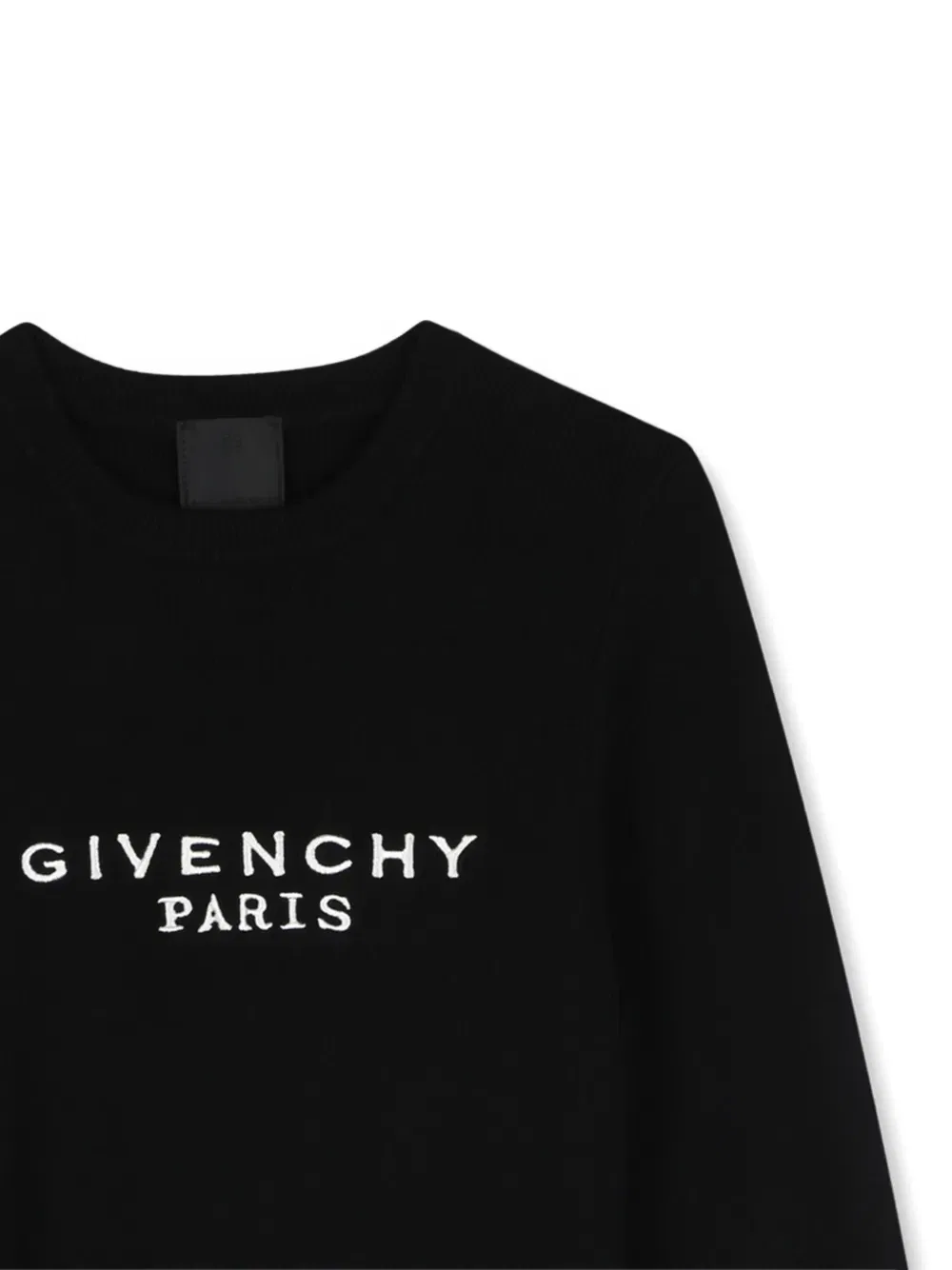 Расклешенное платье с вышитым логотипом Givenchy Kids, черный — фото 3
