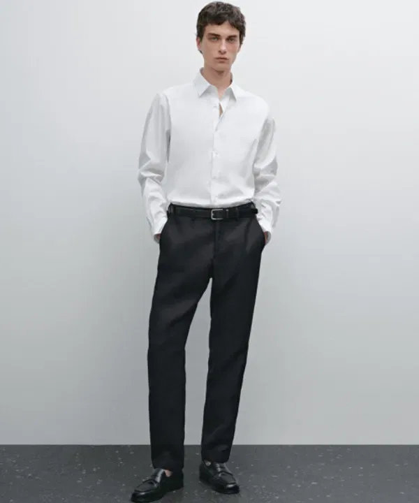 Рубашка слинфит стретч Massimo Dutti — фото 2