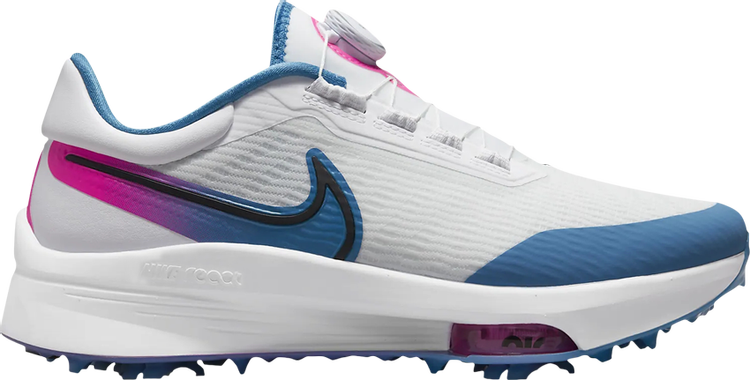 Бутсы Nike Air Zoom Infinity Tour NEXT% Boa Wide 'White Aurora Blue Pink Blast', белый - фото