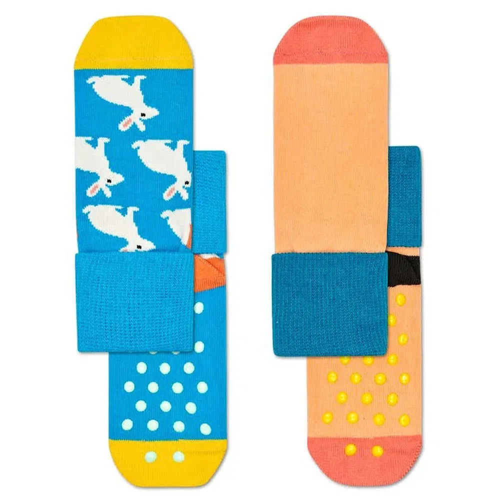 Носки детские антискользящие Bunny 2 пары Happy Socks, мультиколор