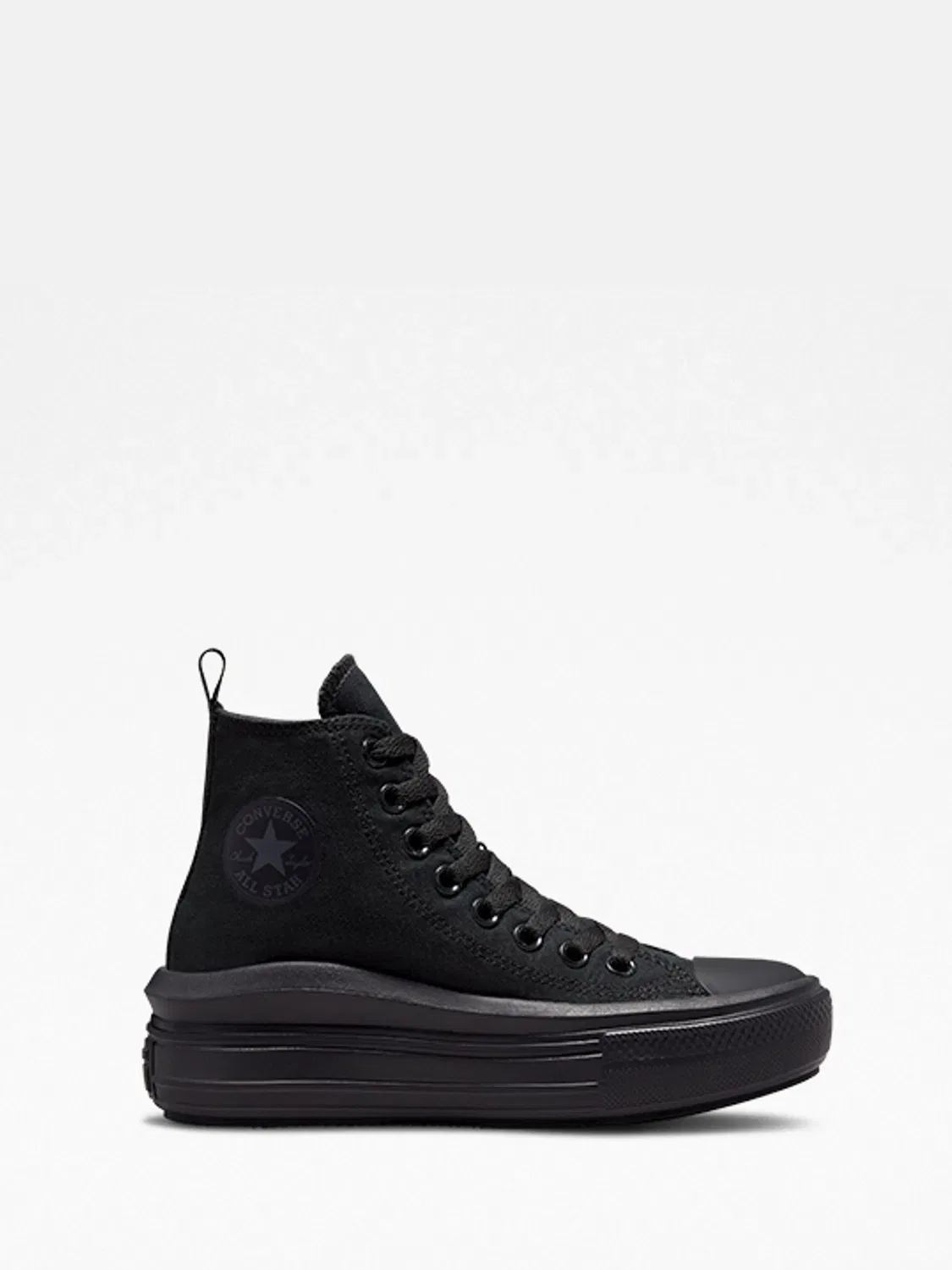 Кроссовки платформа Converse Chuck Taylor Move, черный хром