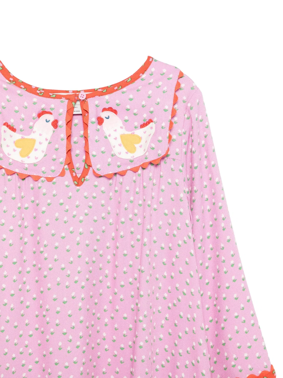 Платье с цветочным принтом Stella McCartney, розовый — фото 2