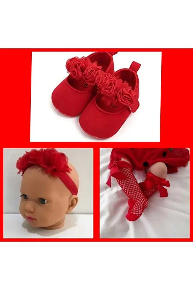 Детские пинетки с принтом Hira Kids Collection, Red