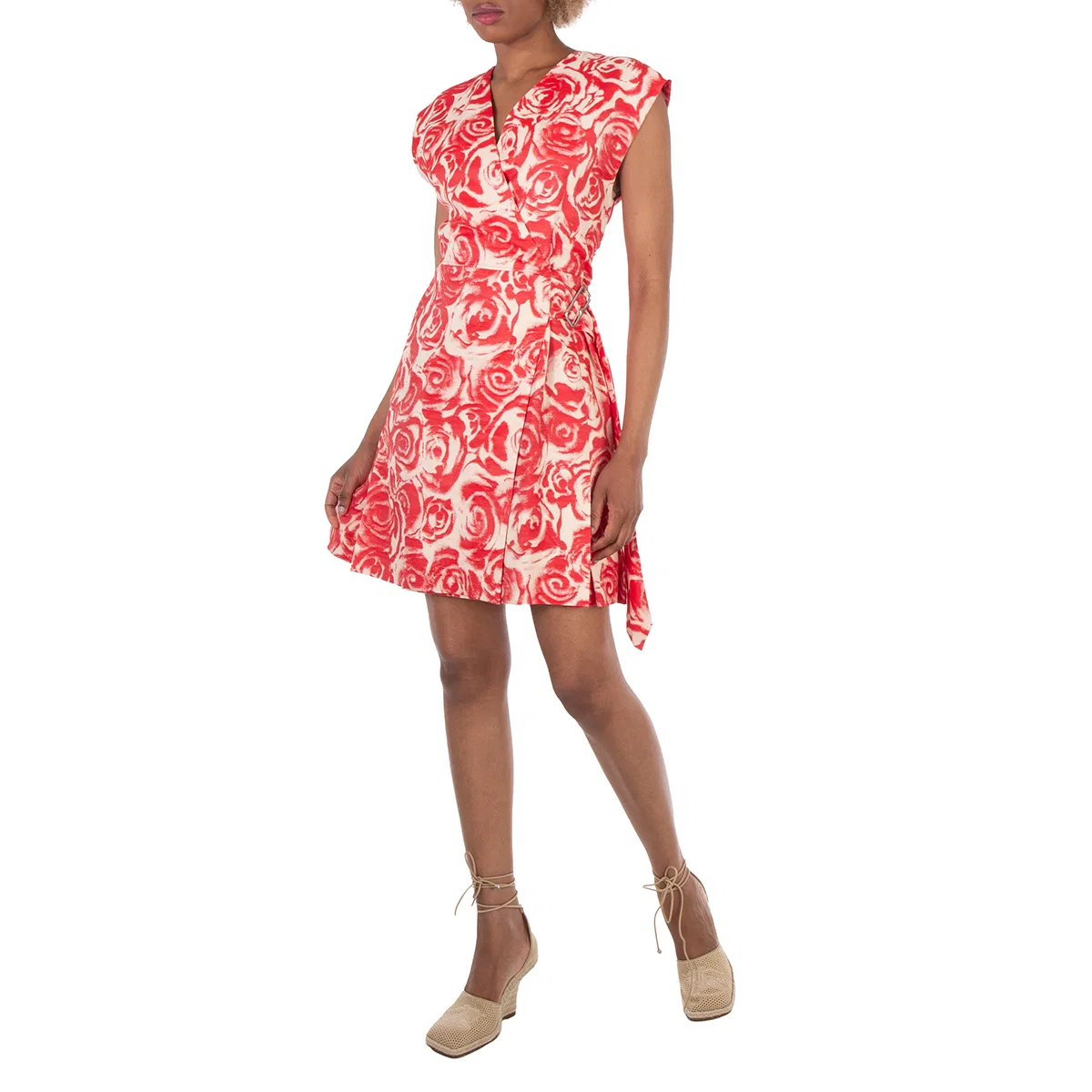 Платье-безрукавка с жаккардовым узором Rose Cotton Blend Dress Burberry, Pillar Sherbet Ip Pn — фото 2