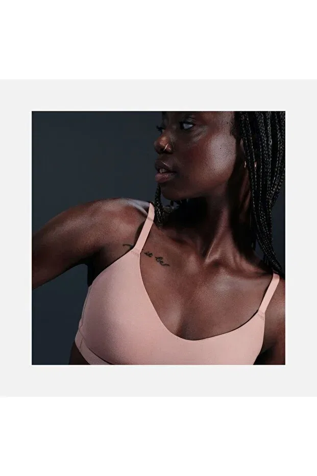 Женское спортивный бра без рукавов Alate minimalist light-support Nike, Brown — фото 3