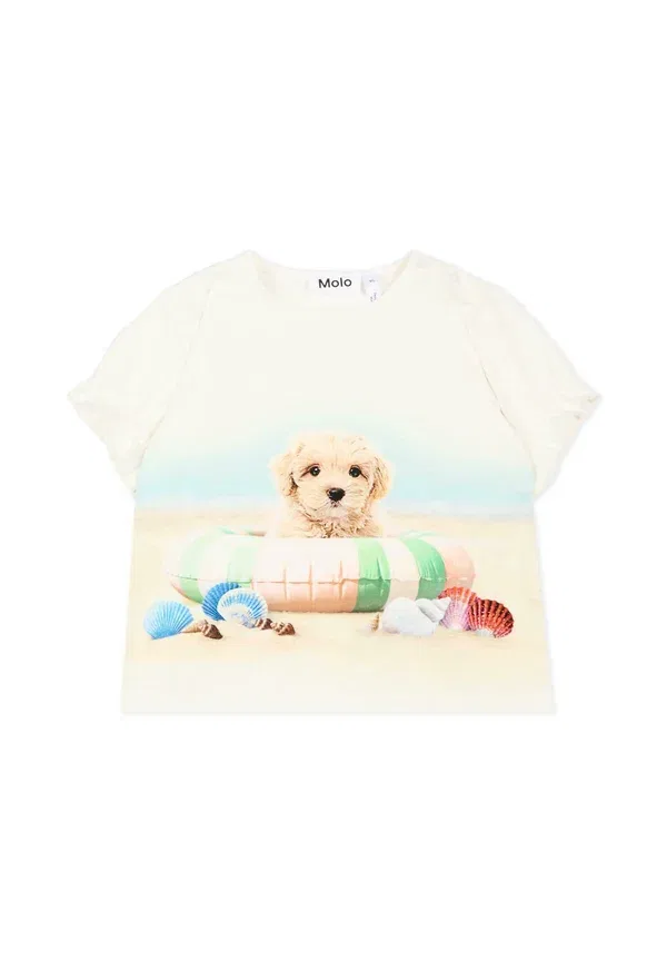 Футболка с принтом Animals Molo, white, белый