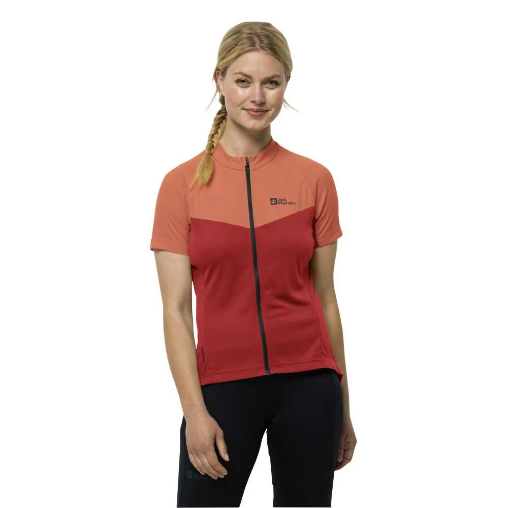 

Футболка Jack Wolfskin Morobbia FZ, красный