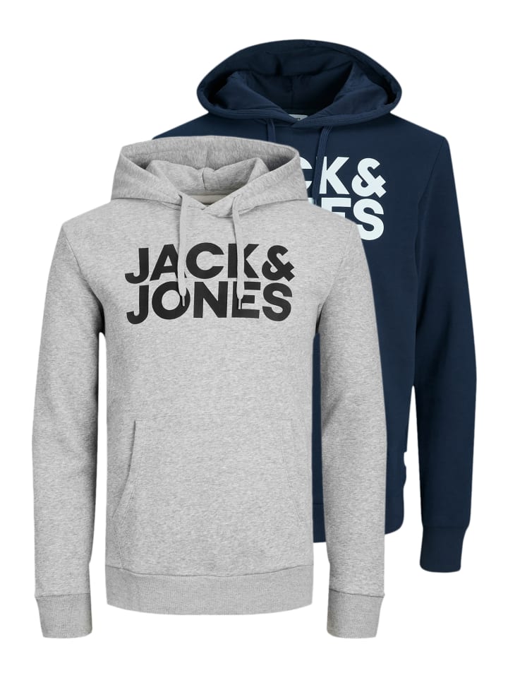 

Толстовка Jack & Jones, цвет dunkelblau/grau