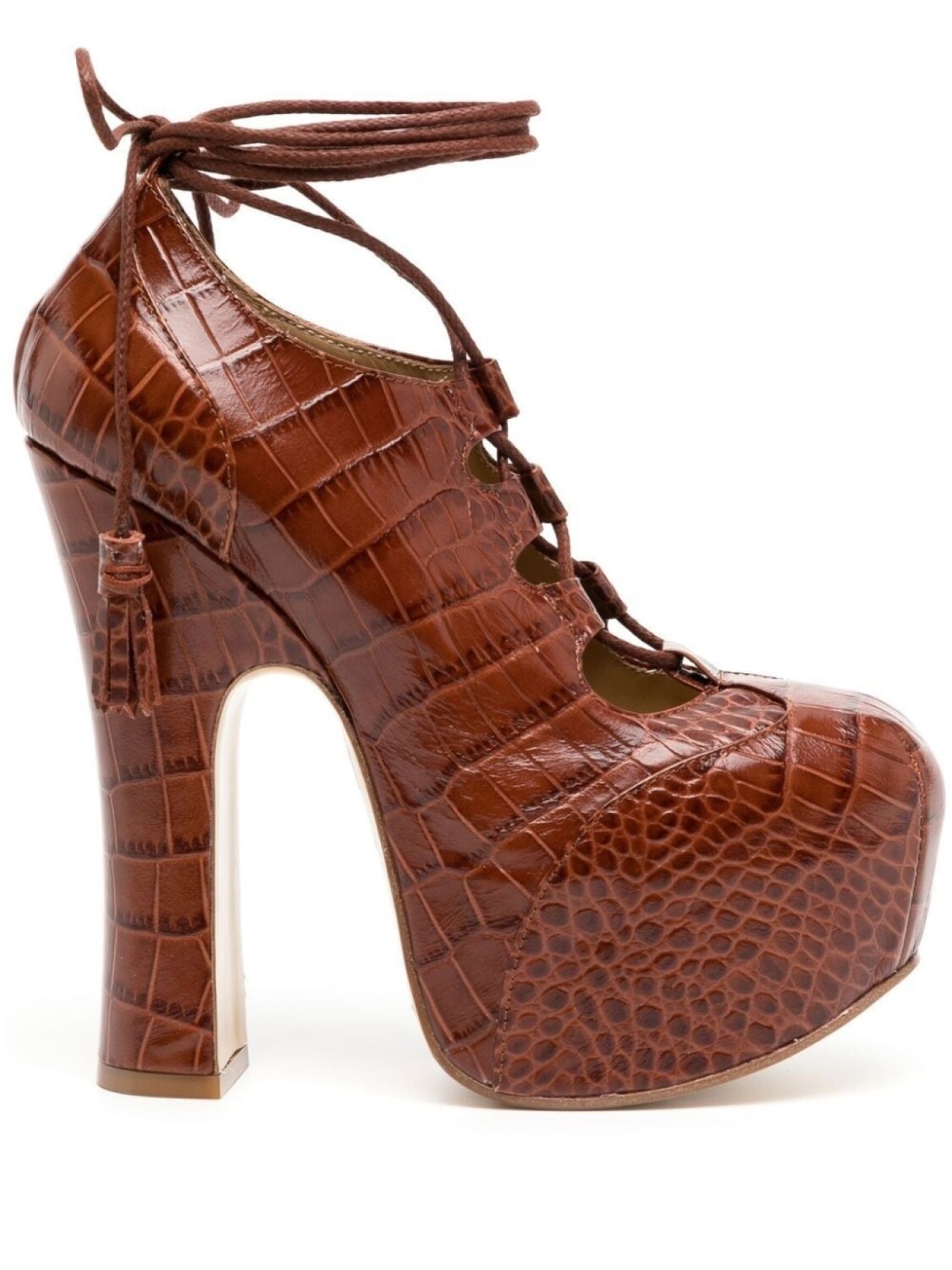 

Vivienne Westwood туфли Elevated Ghillie 145 на платформе, коричневый