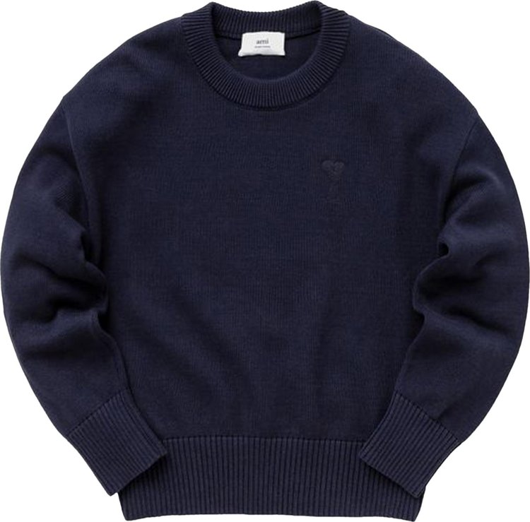 Свитер Ami Crewneck Sweater 'Nautic Blue', синий - фото