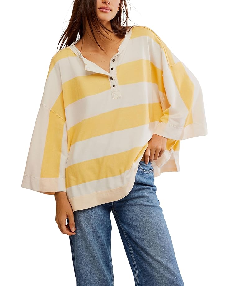 

Футболка Free People Wonderful Tee, цвет Yellow Combo