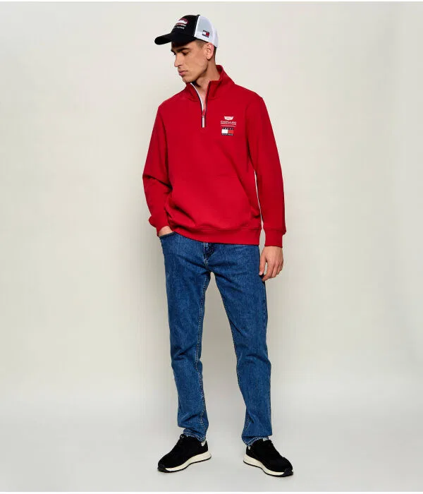 Мужская флисовая кофта Tommy Hilfiger x Cadillac Formula 1 Team, Цвет Rosso — фото 2
