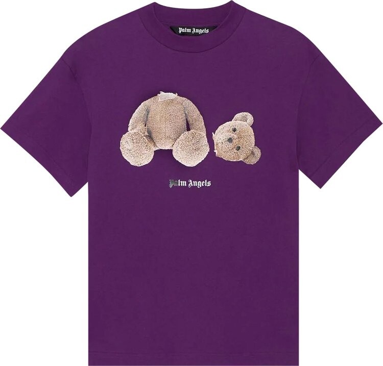 

Футболка Palm Angels Bear Classic Tee 'Purple/Brown', фиолетовый