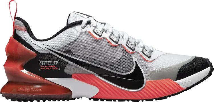 

Кроссовки Nike Force Zoom Trout LTD TF 'White Bright Crimson', белый