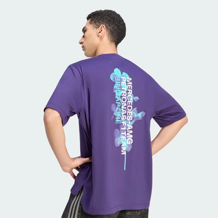 Спортивная футболка ADIDAS PERFORMANCE Performance Shirt фиолетового цвета — фото 4