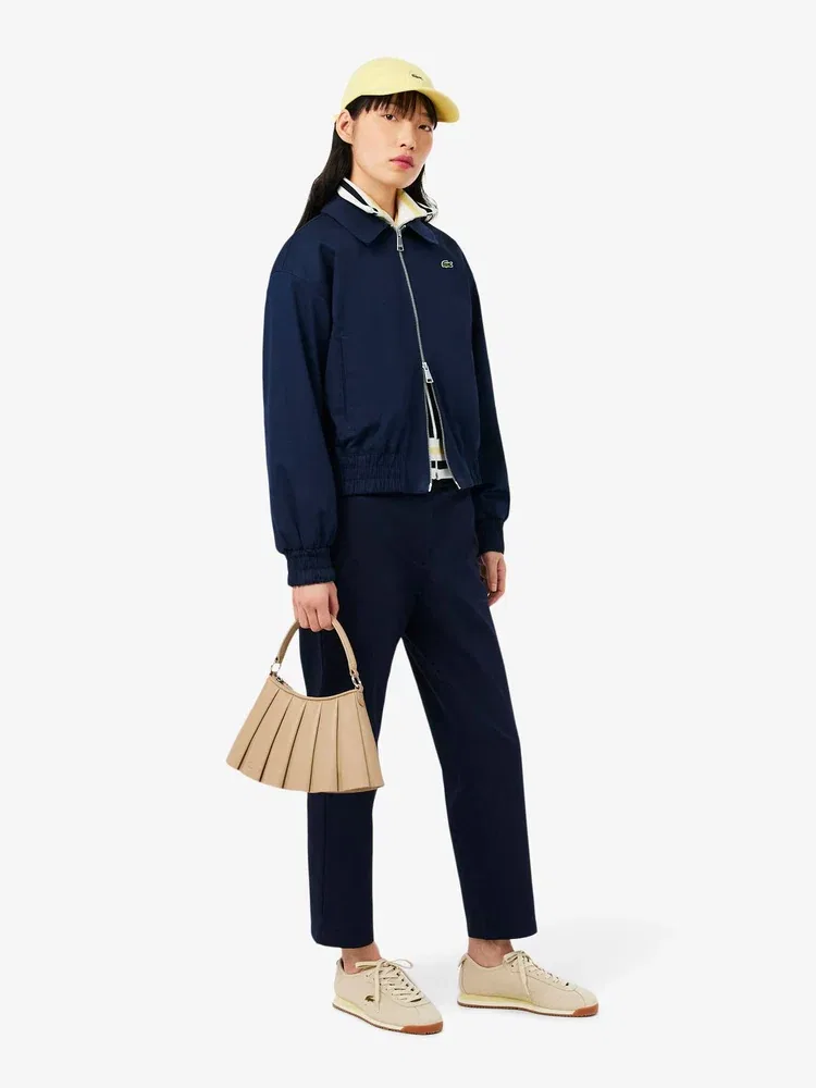 Куртка женская LACOSTE Coach Jacket, из габардина, Navy — фото 4