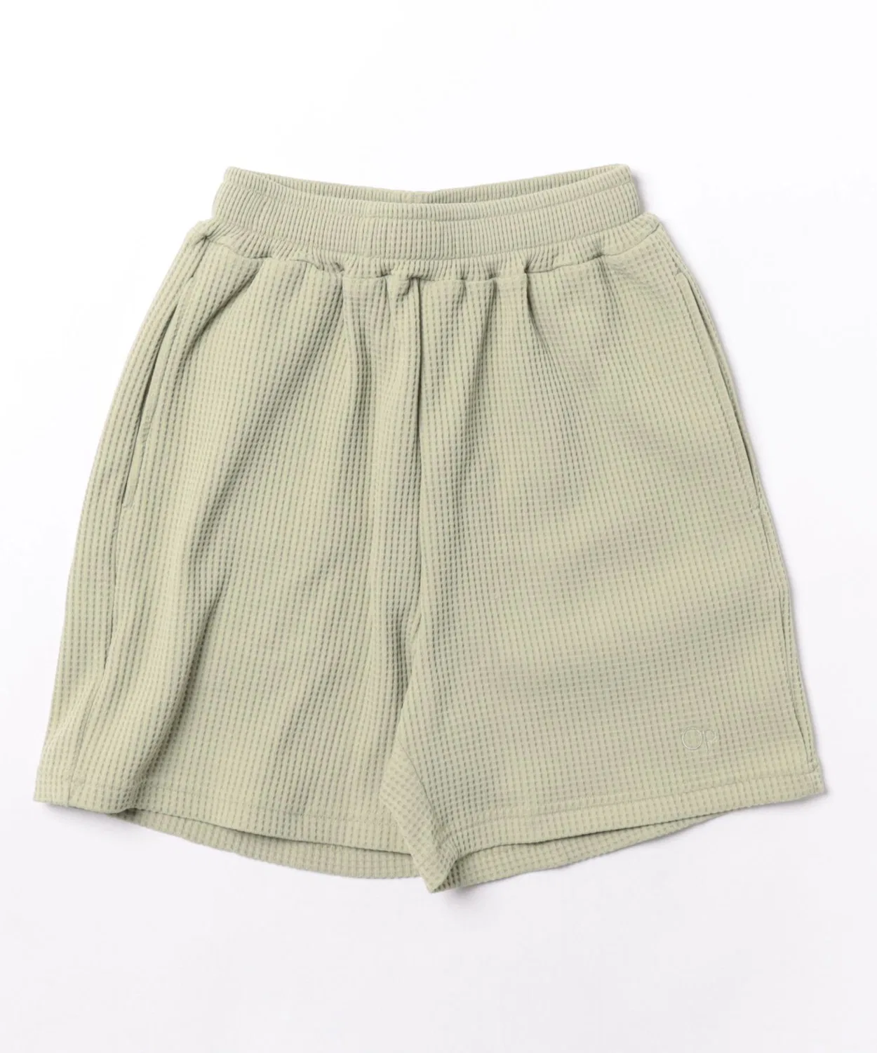 Детские шорты из вафли с длиной выше колена, с брендовым логотипом Ocean Pacific, Khaki