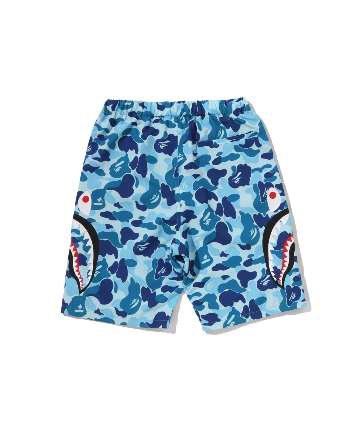 Детские шорты с принтом ABC CAMO SIDE SHARK A BATHING APE, Pink — фото 3