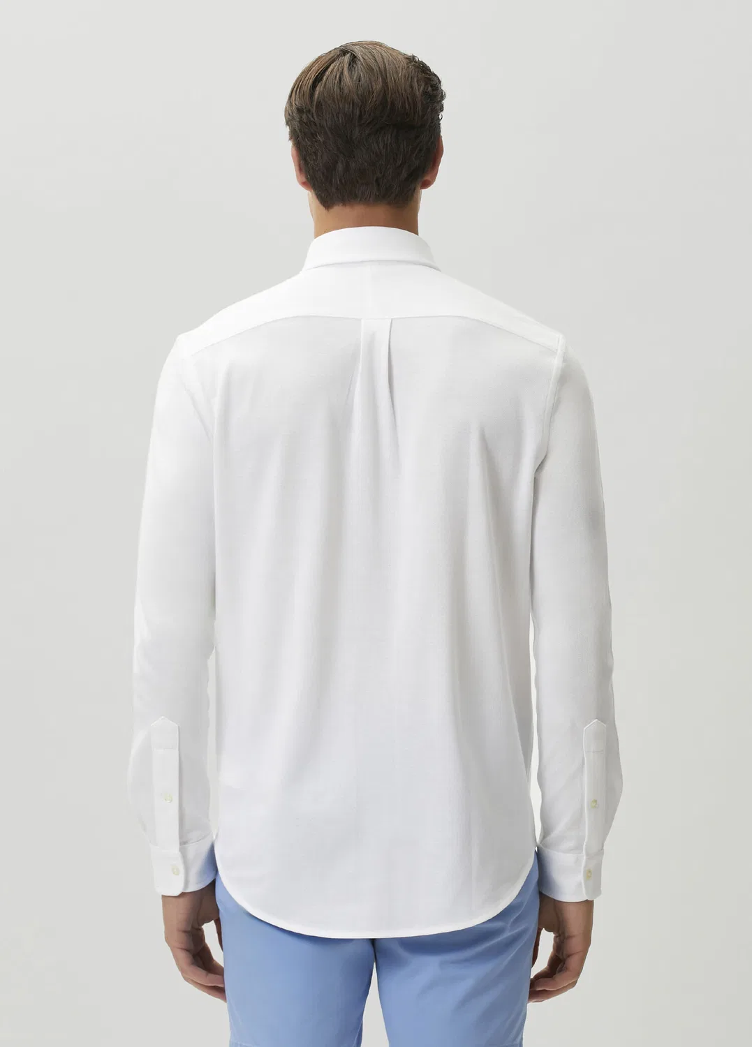 Оксфордская рубашка Mesh Regular Fit Polo Ralph Lauren, white — фото 4