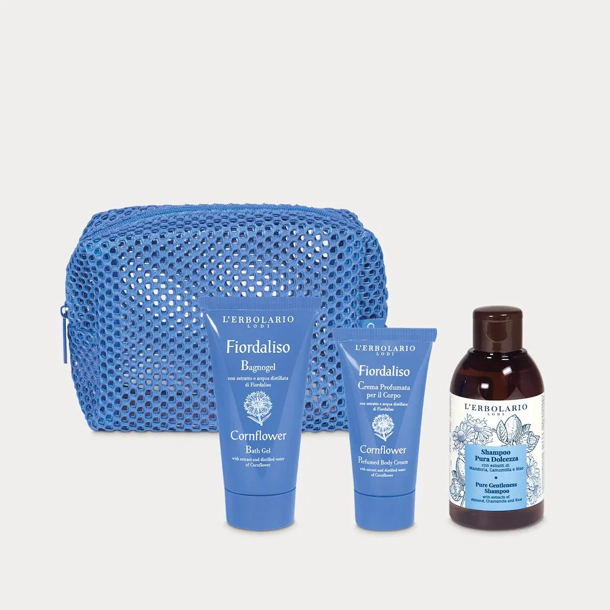 Набор для тела и волос Beauty Express Body & Hair L'Erbolario, Bagnogel 50мл + Крем для тела 30мл + Шампунь 100мл — фото 2
