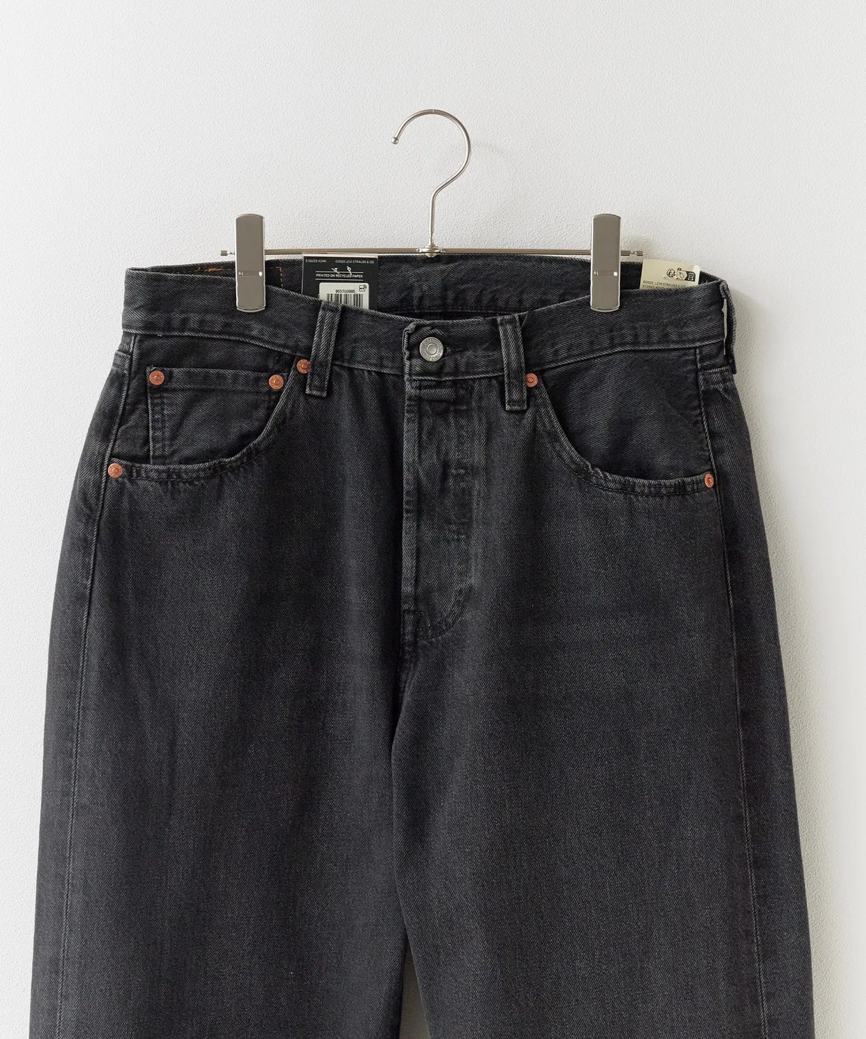 Мужские джинсы свободного кроя 501 Loose Levi's, Black — фото 3