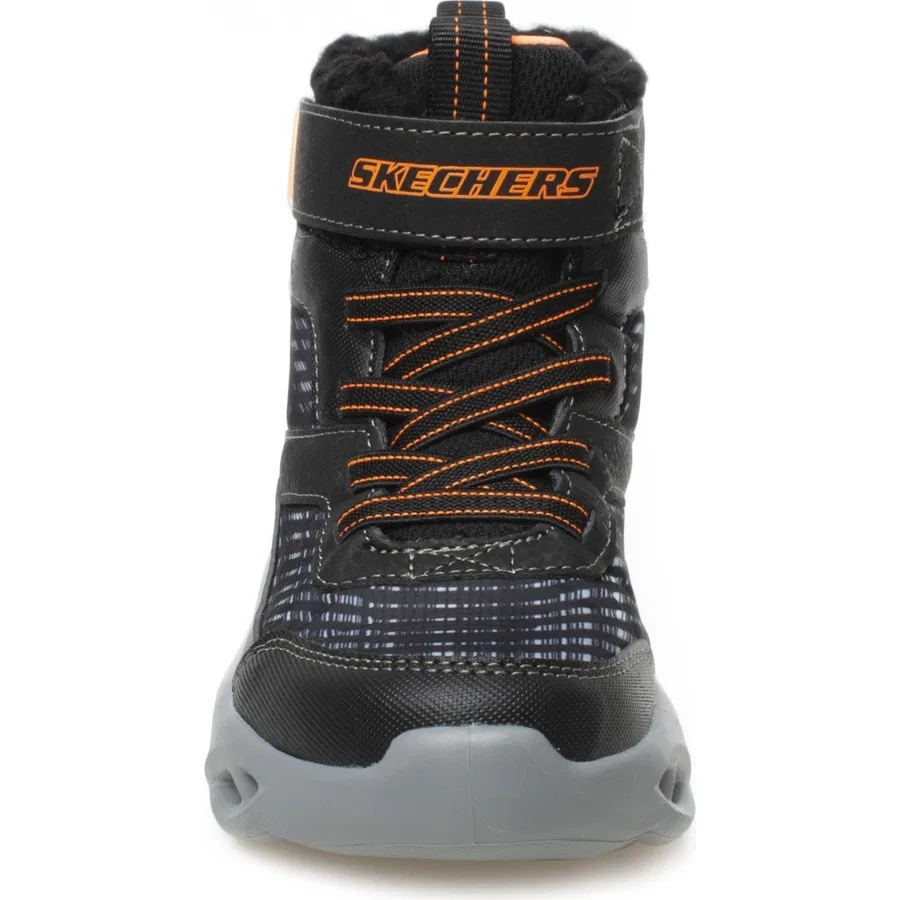 Ботинки для мальчика с принтом Twisted-Brights Skechers, Черный — фото 3