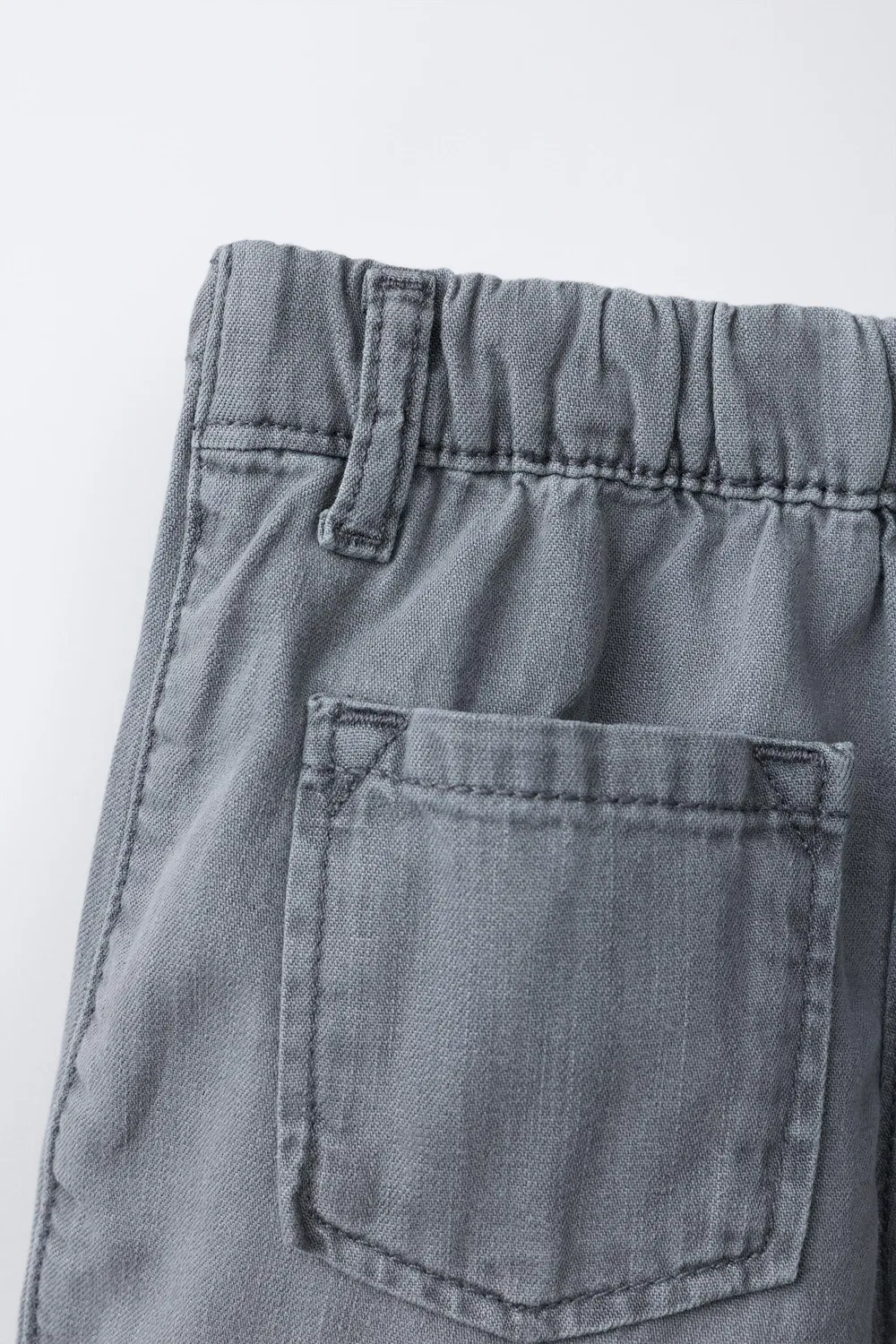 Джинсовая юбка-бермуда ZARA, Grey — фото 4